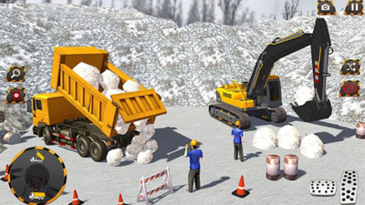 雪地挖掘机工程建设