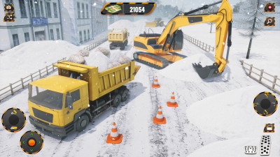 雪地挖掘机工程建设