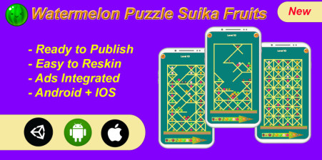 Complete template for watermelon capybara puzzles