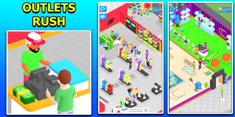 3D Idle Tycoon: Outlets Dash Game
