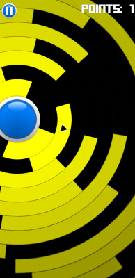 Circle game compatible with Android and iOS systems