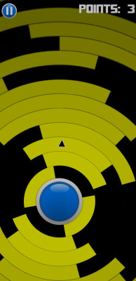 Circle game compatible with Android and iOS systems