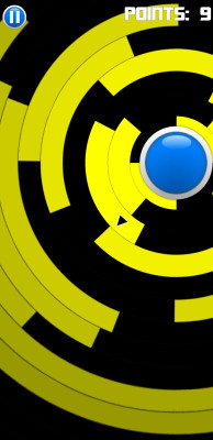 Circle game compatible with Android and iOS systems