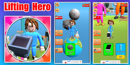 3D Weightlifting Hero Game