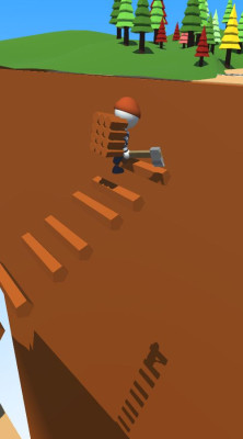 Wooden Stair Advertising Platform