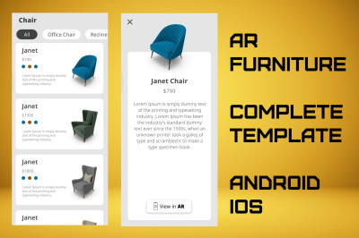 Complete AR Furniture Template in Unity3D