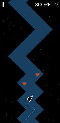 Zigzag game compatible with Android and iOS systems