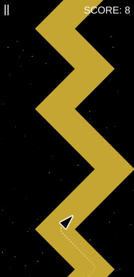 Zigzag game compatible with Android and iOS systems