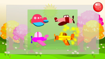 Airplane-shaped children's educational games
