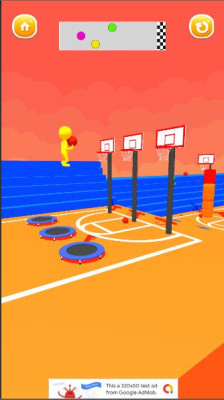 3D篮球扣篮跳跃游戏