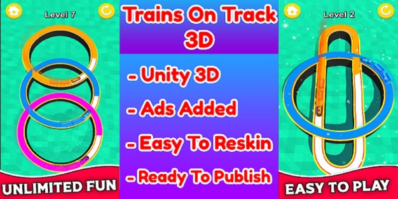 3D Track Train Game