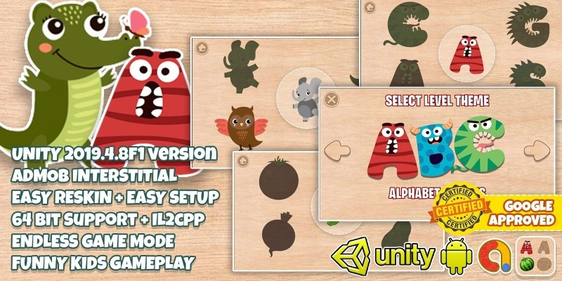 2019 Children's Wooden Puzzles (with Lts and Admob Ads)