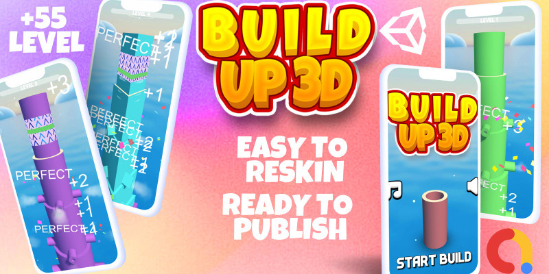 3D Building Block Puzzle Mobile Game