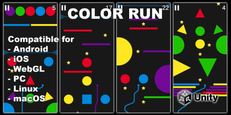 Colorful Parkour Game with Admob Ads