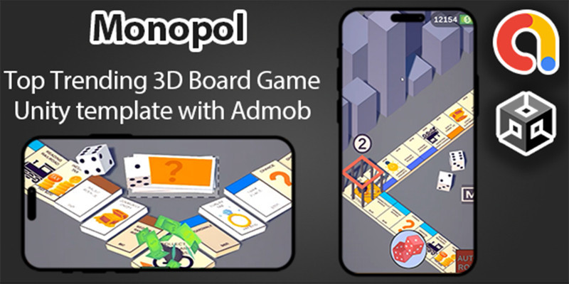 Monopoly 3D Board Game Template Monopoly 3D Board Game Template
