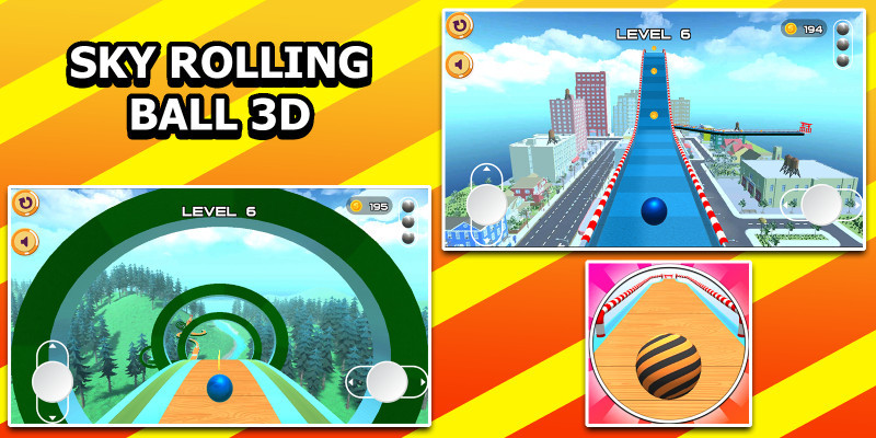 3D Sky Ball Rolling Game 3D Sky Ball Rolling Game
