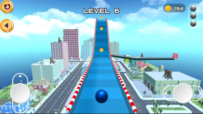 3D Sky Ball Rolling Game