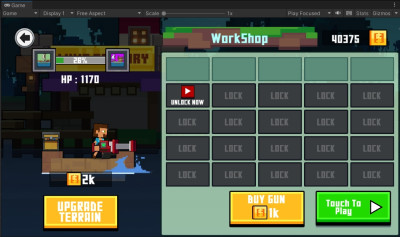 Source code of "Block Building Monster Shooting" game