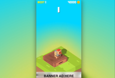 《跳跃叠叠乐》含广告的 Unity 游戏