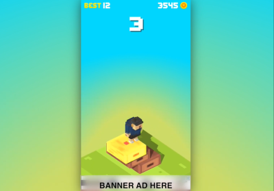 《跳跃叠叠乐》含广告的 Unity 游戏