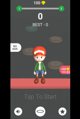 《跳跃老兄！》（Unity 完整项目 + Admob + 内购 + 超休闲游戏）