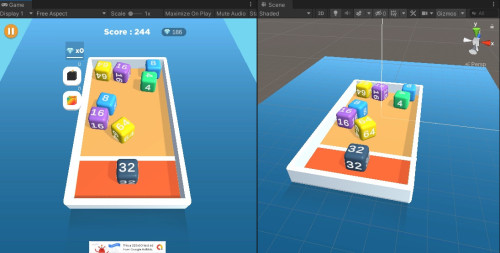 4096  3D数字益智游戏：（Unity 游戏源码 + Admob 广告）