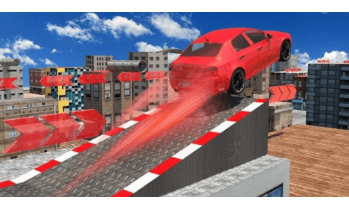 《疯狂城市车顶跳跃》