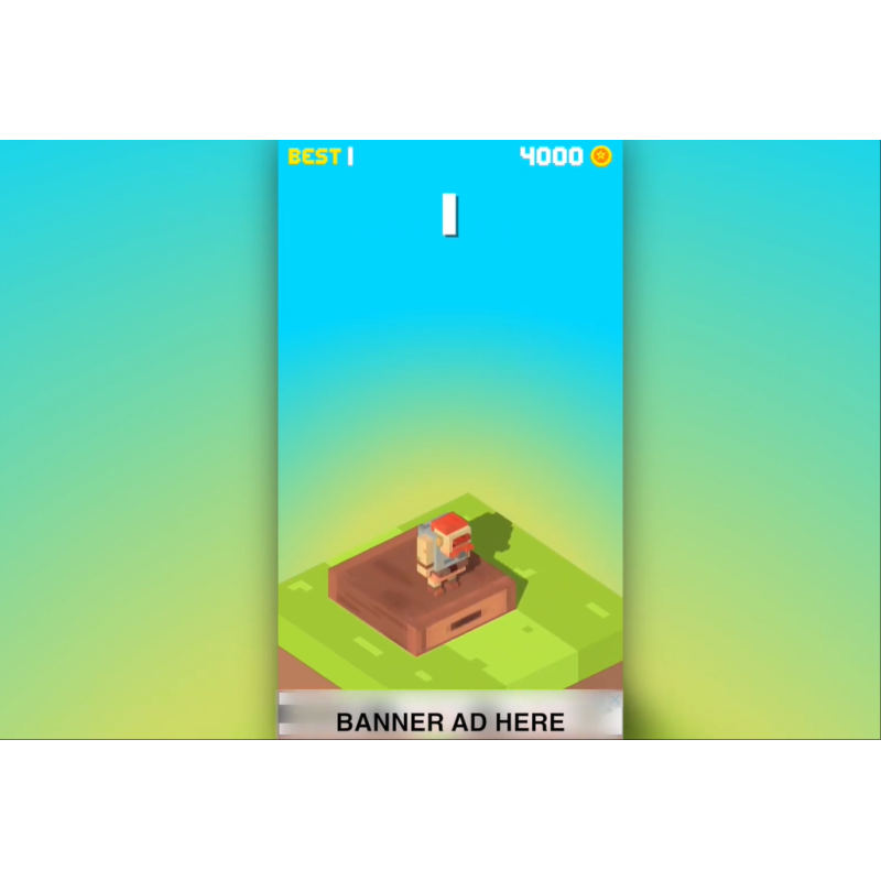 《跳跃叠叠乐》含广告的 Unity 游戏