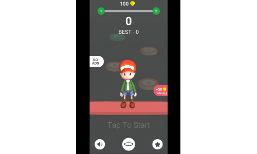 《跳跃老兄！》（Unity 完整项目 + Admob + 内购 + 超休闲游戏）
