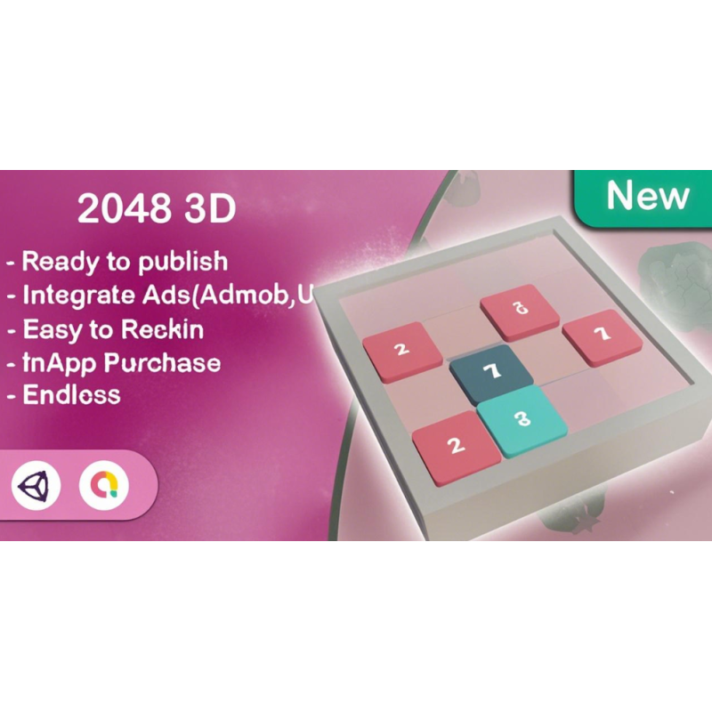 《2048 三维版》(Unity 模板 + Admob + 多平台) 《2048 三维版》(Unity 模板 + Admob + 多平台)