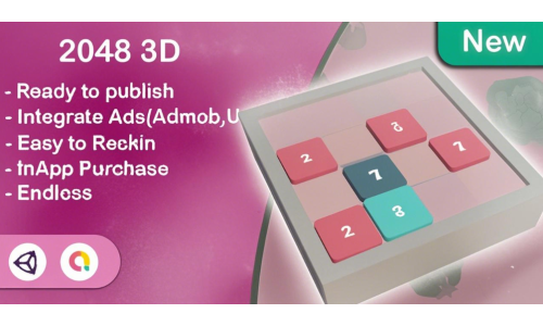 《2048 三维版》（Unity 模板 + Admob + 多平台）