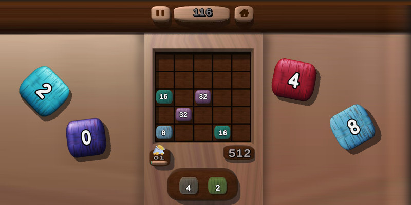 2048 木质方块合并