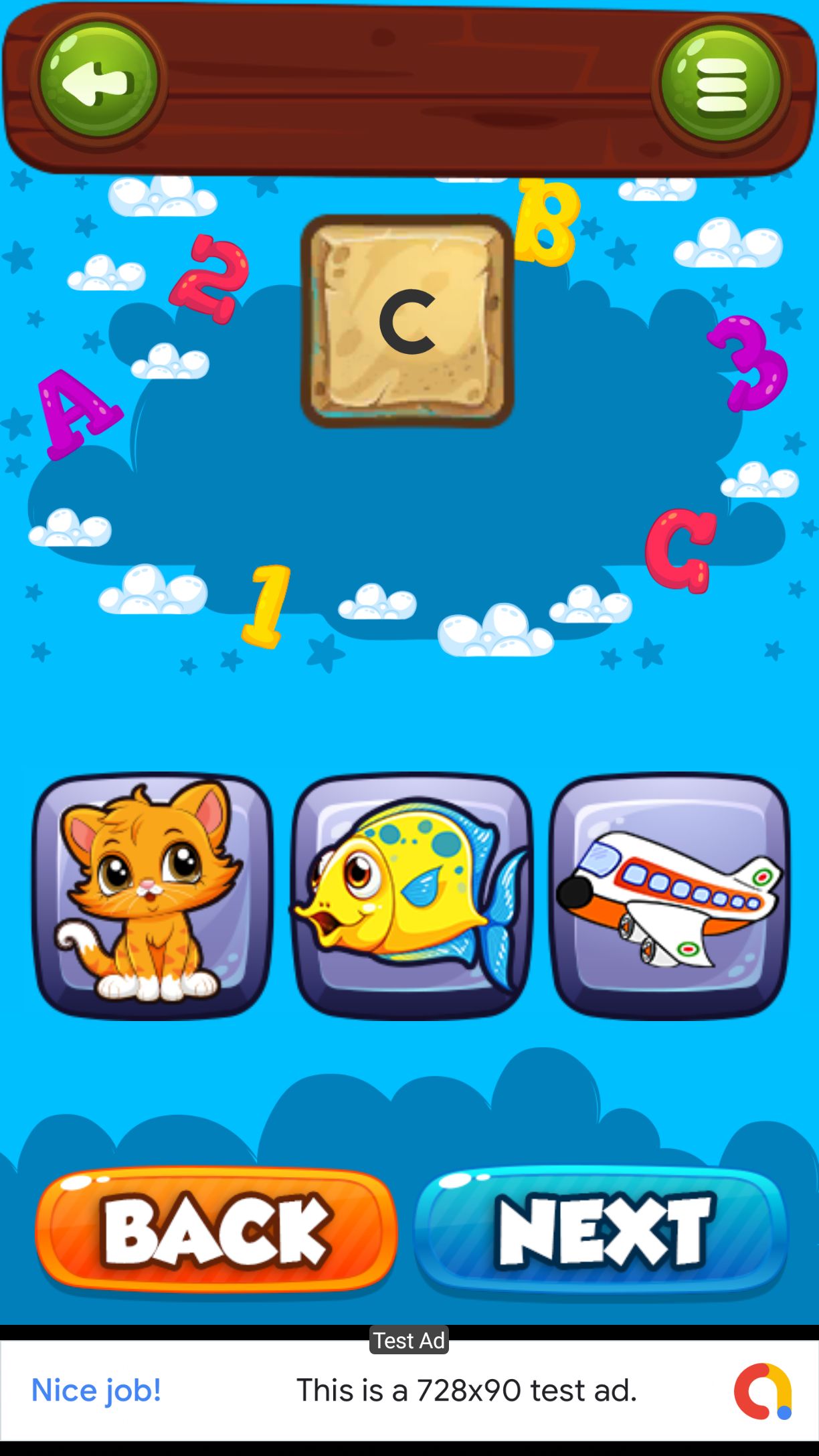 ABCD字母全体验游戏