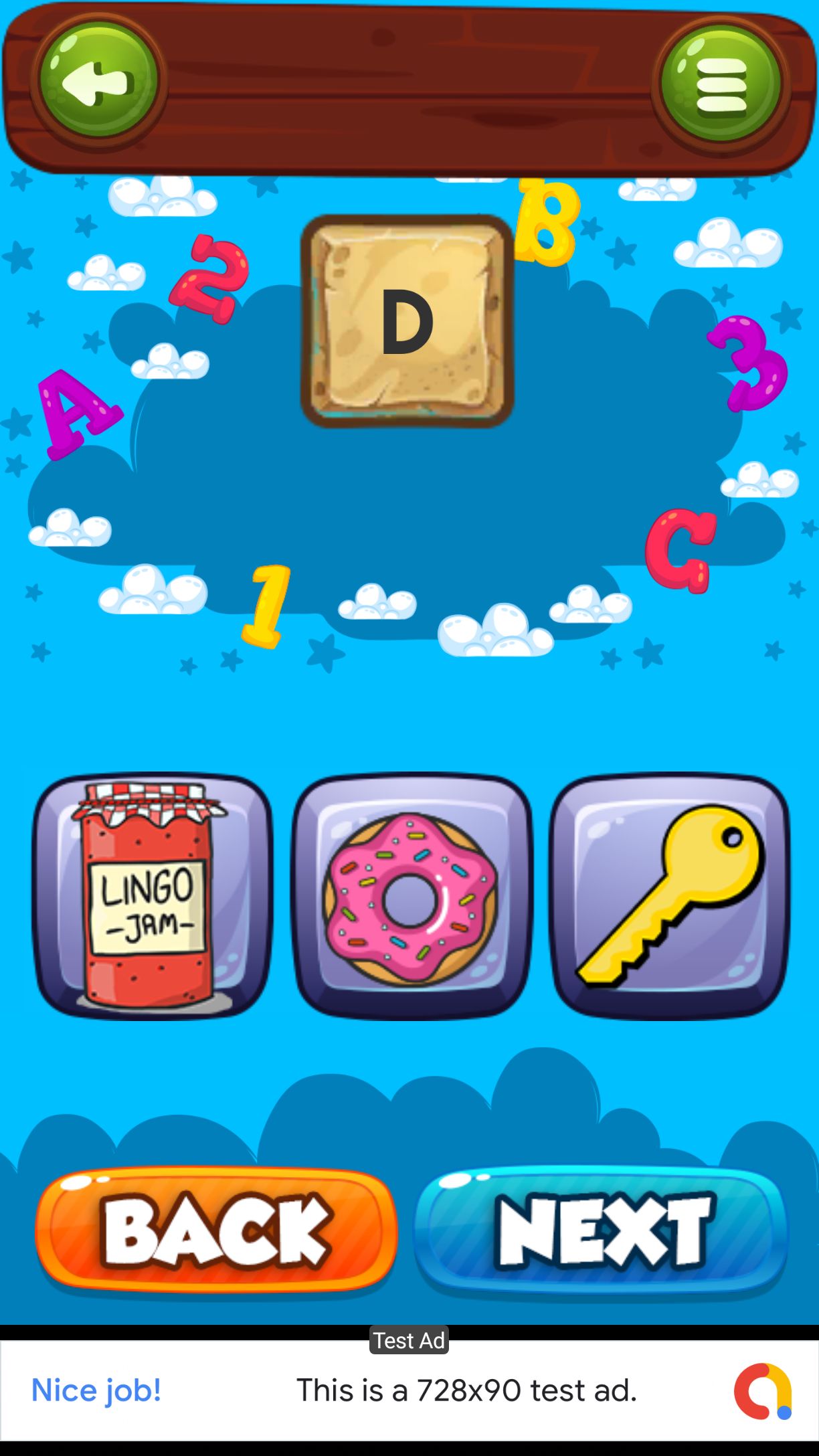 ABCD字母全体验游戏