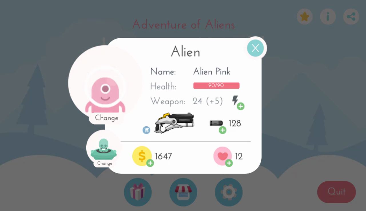 外星人冒险游戏模板