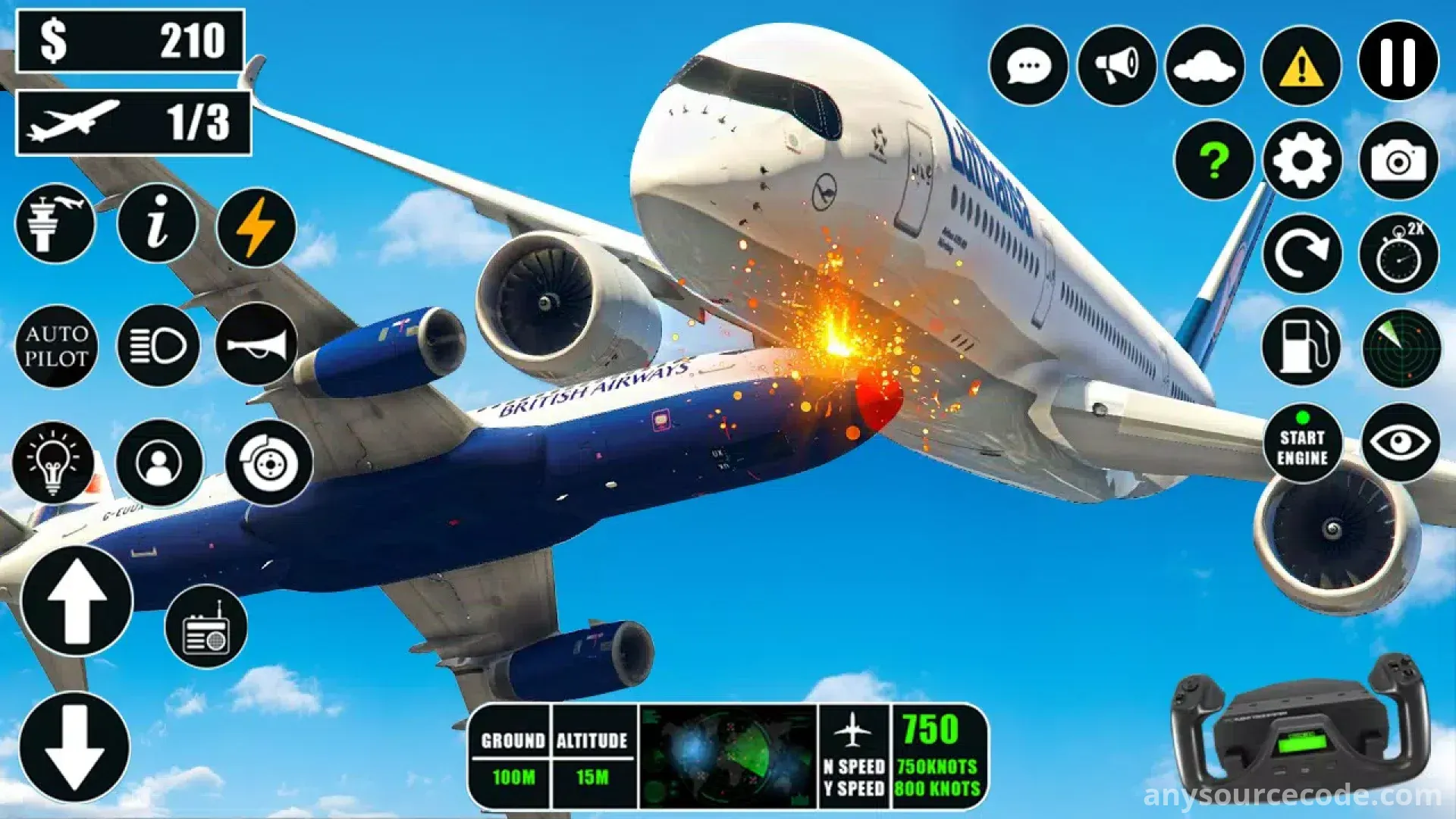 飞机模拟飞行游戏