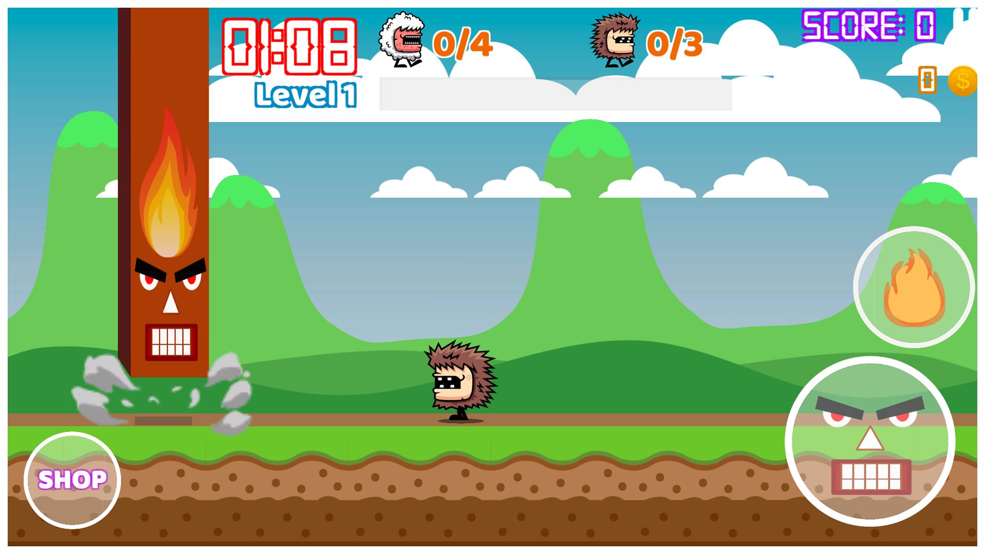 愤怒方块棒趣味游戏模板