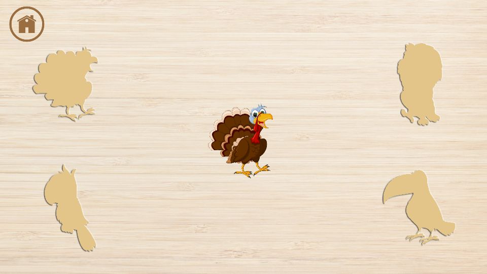 儿童动物拼图游戏