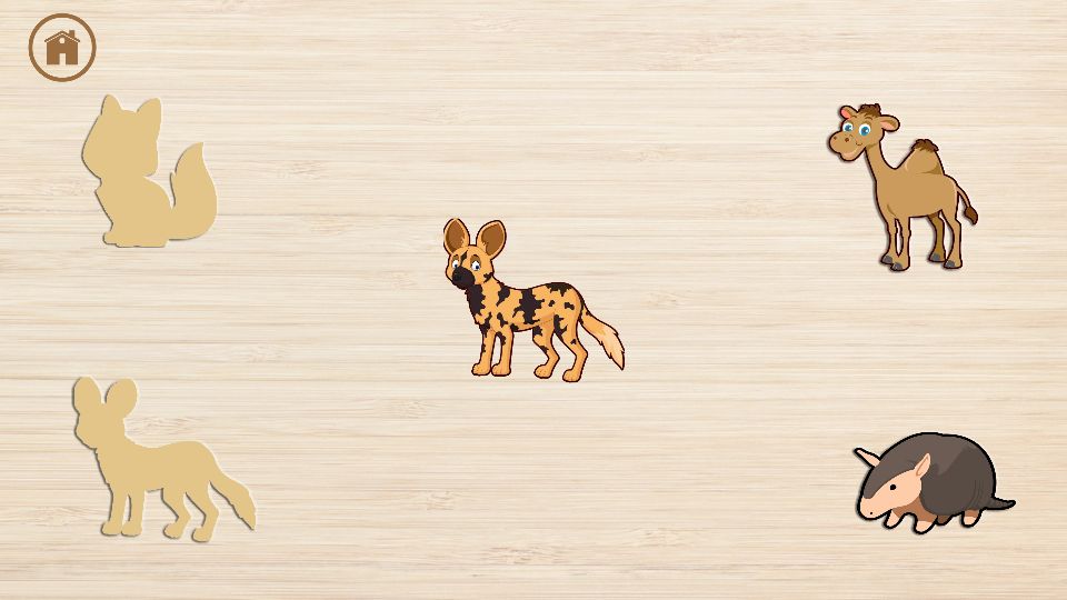 儿童动物拼图游戏
