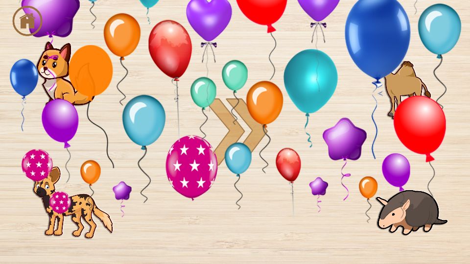 儿童动物拼图游戏