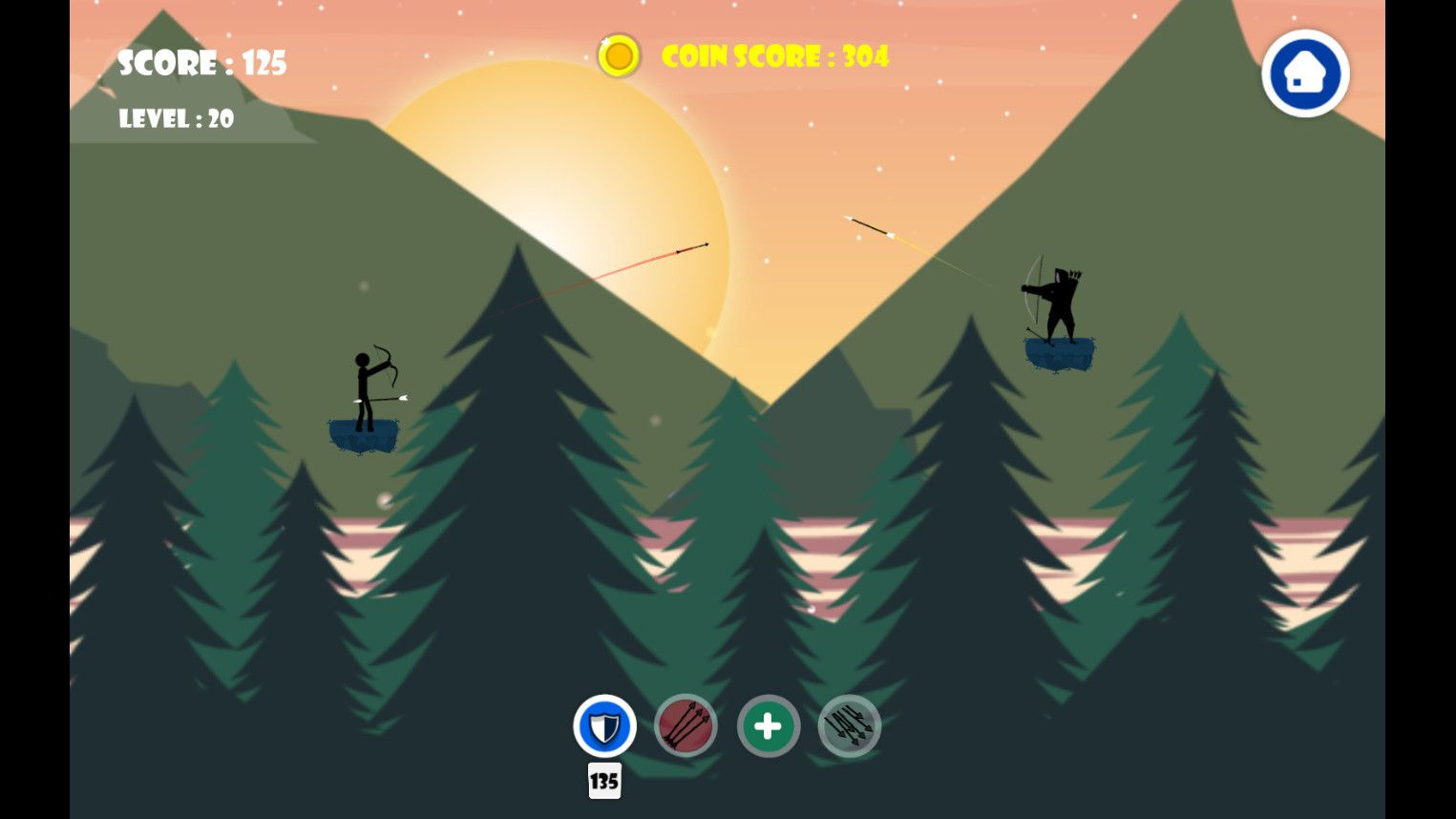 带Admob广告的2D弓箭手英雄射击游戏