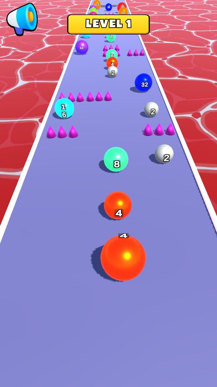《弹珠奔跑2048益智手游》
