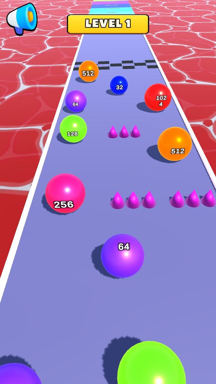 《弹珠奔跑2048益智手游》