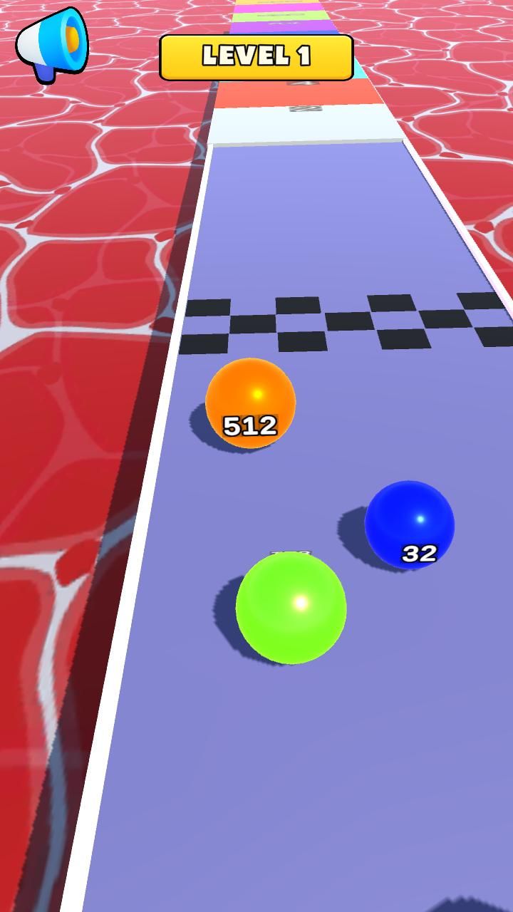 《弹珠奔跑2048益智手游》