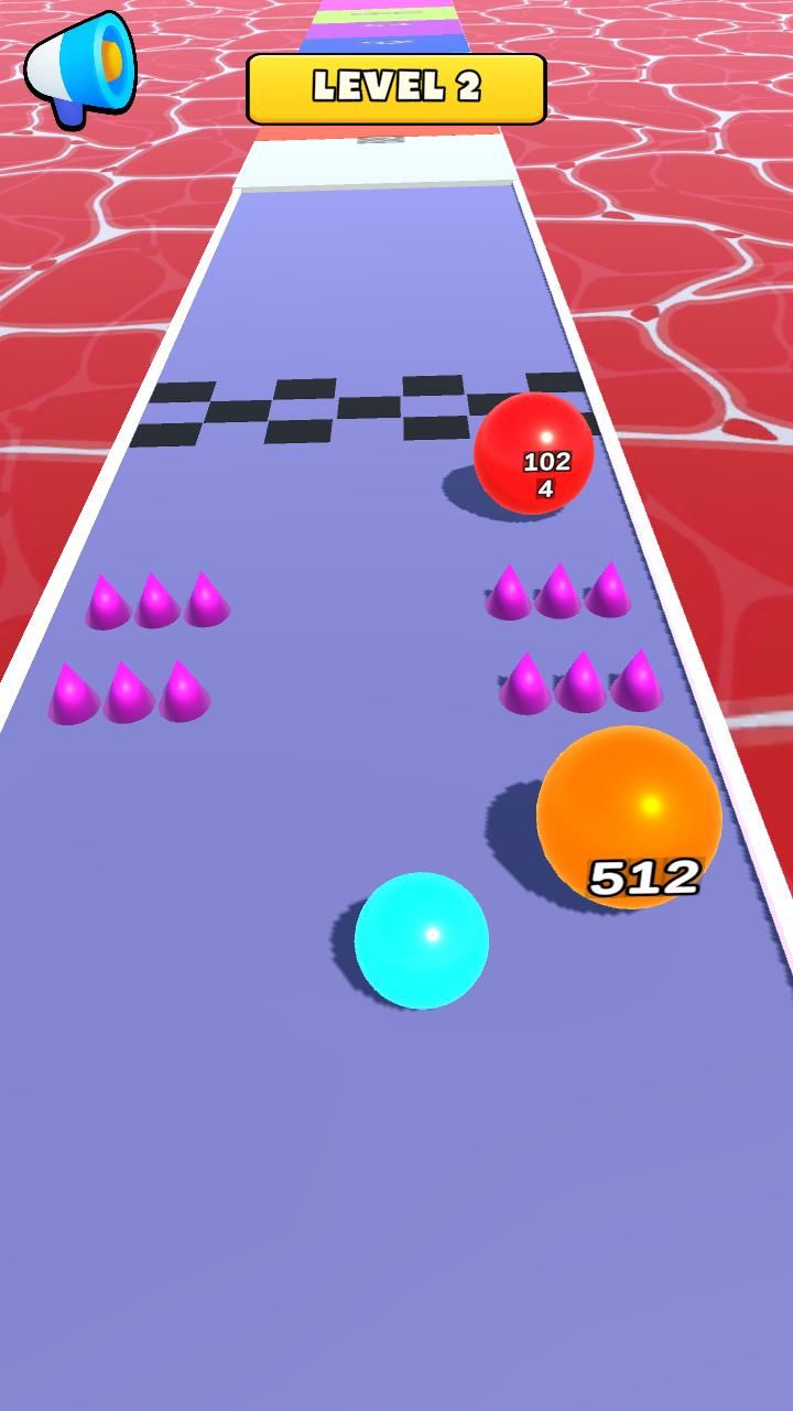 《弹珠奔跑2048益智手游》