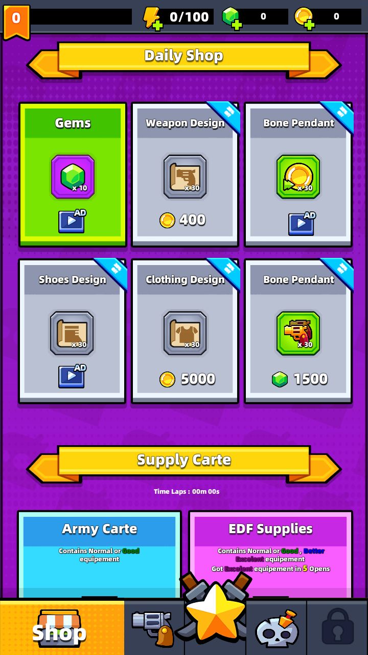 生存之战游戏模板