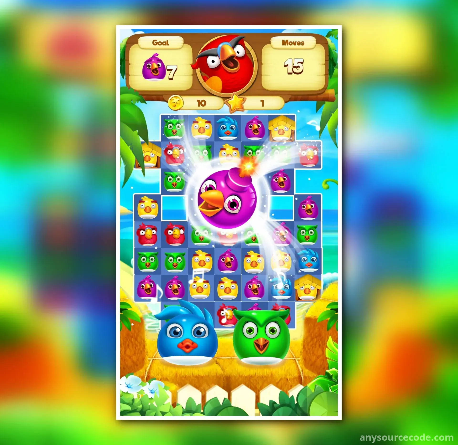 小鸟花园三消游戏