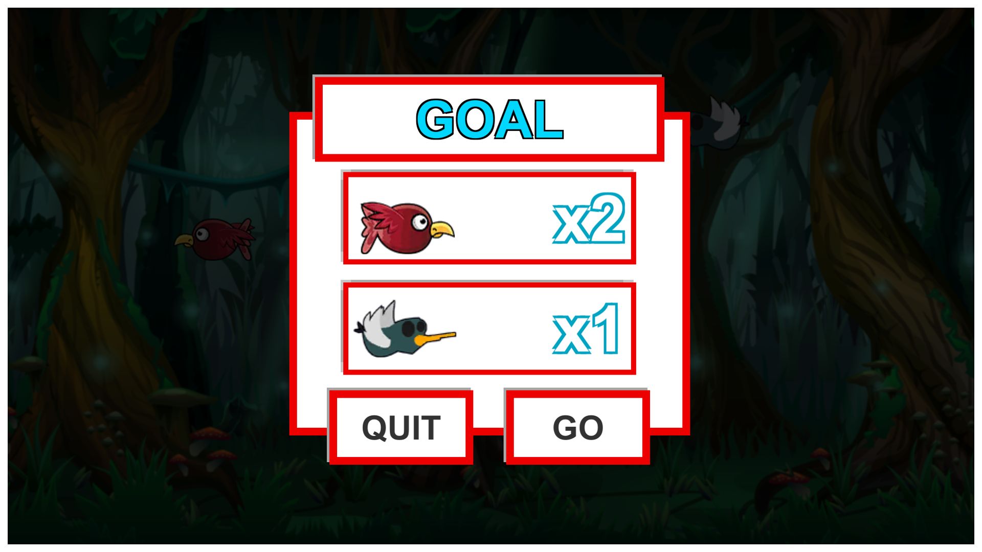 鸟类射击游戏模板