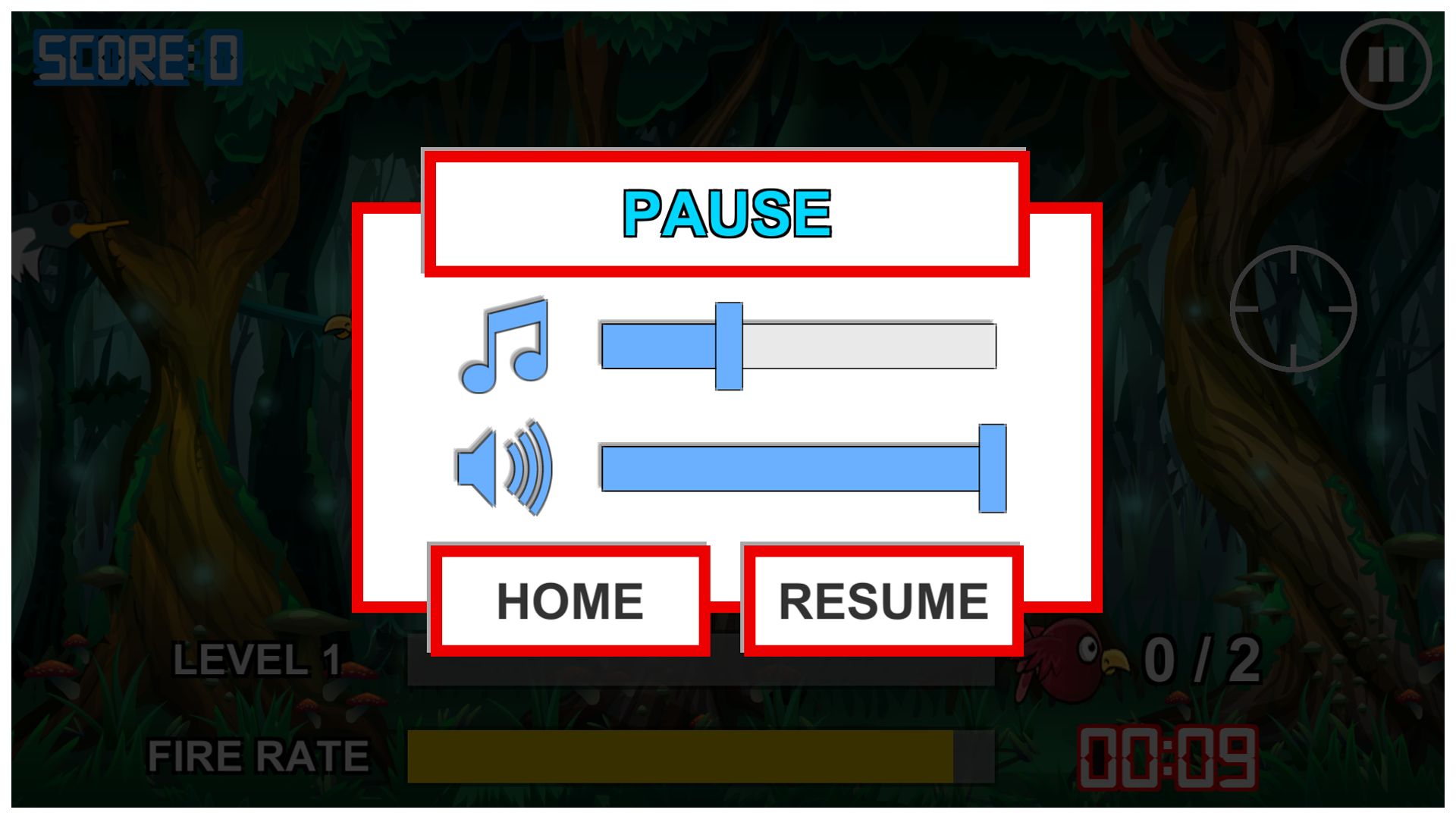 鸟类射击游戏模板