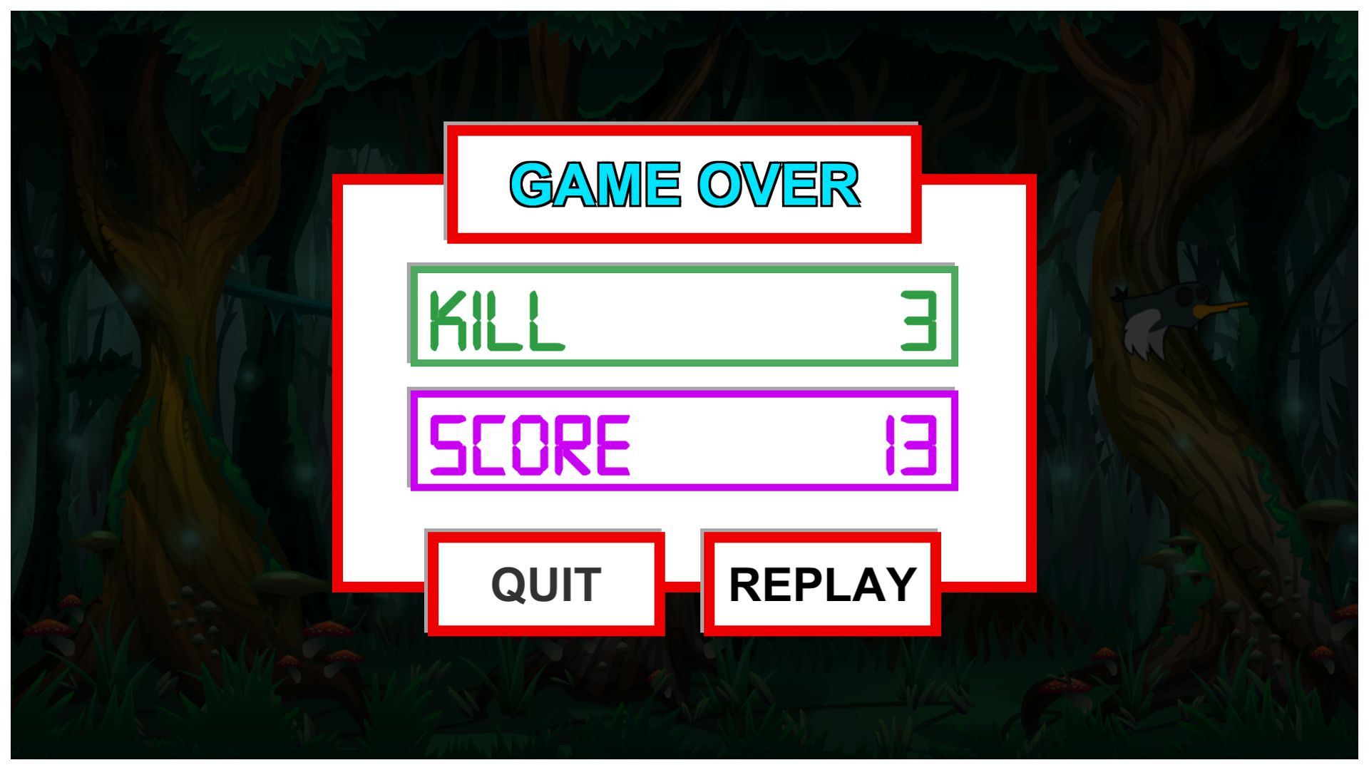 鸟类射击游戏模板